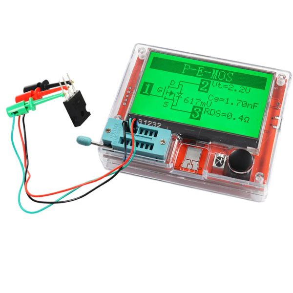 LCR-T10H TFT LCD Muestra de transistor de múltiples metros Testor Diodo TRIODO Resistente de resistencia Medidor MOSFET NPN PNP MOS LCR-T4