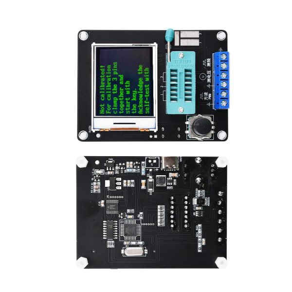 LCR-T4 GM328A TESTOR TESTER TESTER DIODE CAPACITANCE ESR TENSION FRÉGÈTRE PWM PWM SQUARD WAVE Signal Generator