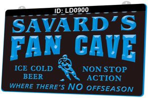 LD0900 Naam Gepersonaliseerde Custom Fan Cave Beer Bar 3D Light Sign Graveren LED Groothandel Retail