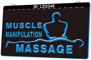 LD2349 Manipulation musculaire Massage gravure 3D signe lumineux LED vente en gros au détail