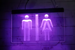 LD4997 LED bande lumineuse signe WC toilette homme femmes gravure 3D conception gratuite vente en gros au détail