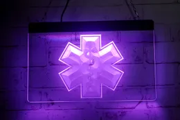 LD5954 LED Strip Lights Sign Emergency Medical Services 3D Gravure Gratis ontwerp Groothandel Retail