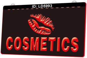 LD5993 Beauty Supply Cosmetics 3D Graveren LED Light Sign Groothandel Retail