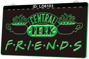 LD6103 Central Perk Friends Cafe Bar Gravure 3D Signe lumineux LED Vente en gros au détail