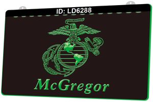 LD6288 Verenigde Staten Marine Corps MC Gregor Light bord 3D gravure led groothandel retail