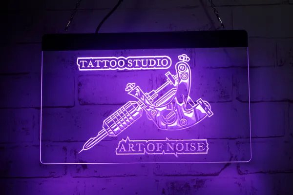 LD6817 LED Strip Lights Sign Tattoo Studio Art of Noise Gravure 3D Free Design Wholesale Retail