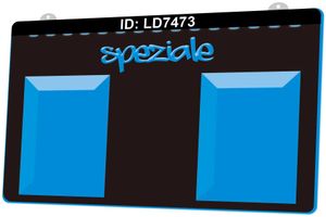 LD7473 Speziale vlag 3d gravure led licht teken groothandel