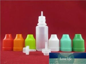 LDPE Bouteille Eliquid vide Bouteille à l'épreuve des enfants Bouchons inviolables à pointe longue et fine Cigarette électronique 5 ml 10 ml 15 ml 20 ml 30 ml