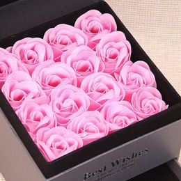 LDPF Savon ROSE Boîte Fleur Bijoux Souhaits Bague Bracelet Boîte Cadeau Fleur Conservée pour la Saint-Valentin Noël Romantique Girl269k