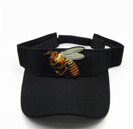 LDSLYJR Baumwoll-Bienenstickerei, Visiere, Baseballkappe, verstellbare Snapback-Kappe für Männer und Frauen 286253202