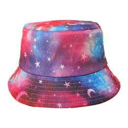 LDSLYJR katoen lente zomer bloem print emmer hoed visser hoed outdoor reizen hoed zon cap hoeden voor vrouwen 113 G220311