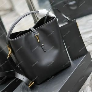 LE 37 Sac de créateur Sac seau en cuir brillant Sacs à bandoulière composites Sacs pour femmes Sacs à bandoulière noirs 2 en 1 Mini sac à main de haute qualité Sacs à main de luxe