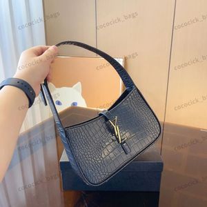 LE 5/7 Mini glad lederen handtas Designer tas Hobo Cleo tas Leren tas handtas Handtas Heren handtas Hobo Designer tas Krokodilpatroon schoudertas Crossbody tas