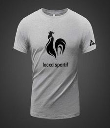 Le Coq Sportif Summer Classic Korte Mouw T -shirt plus losse dikke mannelijke veelzijdige sport half4873880