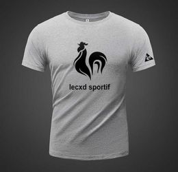 Le Coq Sportif Summer Classic Korte Mouw T -shirt plus losse dikke mannelijke veelzijdige sporthelft1489461