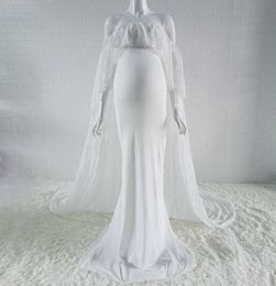Le Couple bébé douche robe maternité photographie accessoires Cape volants robes de maternité grossesse photographie pousses Cape Y0924