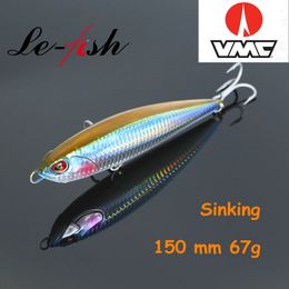 Le Fish 150 MM 67G leurres de pêche au crayon coulant Wobbler Stickbait appât dur artificiel pour leurre de thon de mer 240113