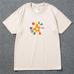 Le Fleur Bloem Tee Stem Igor Tyler De Schepper Skate T-shirt Katoen Mannen Casual Swag Dames Hip Hop6398309