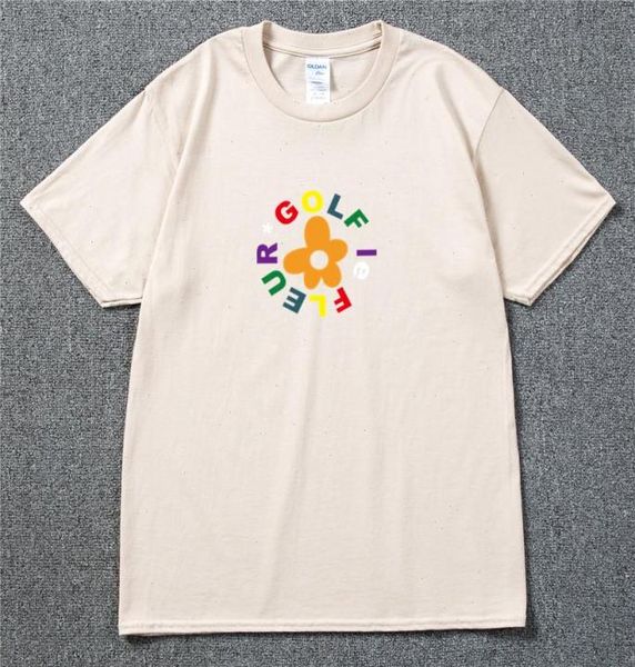 Le Fleur Flower Tee Vote Igor Tyler The Creator Skate Camiseta Algodón Men Swag casual Hip Hop Hop3354468