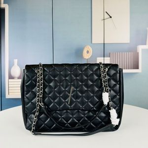 Le57 Flap Schoudertas Dames Grote Maat Crossbody Tassen Echt Leer Mode Letters Interne Ritsvak Quilten Keten Handtassen Portemonnee