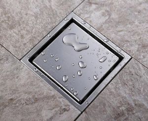 Lood tegel inzetstuk vierkante vloerafvalroosters badkamer douche afvoer 110 x 110 mm304 roestvrijstalen badkamerbadbadafvoer 9689714