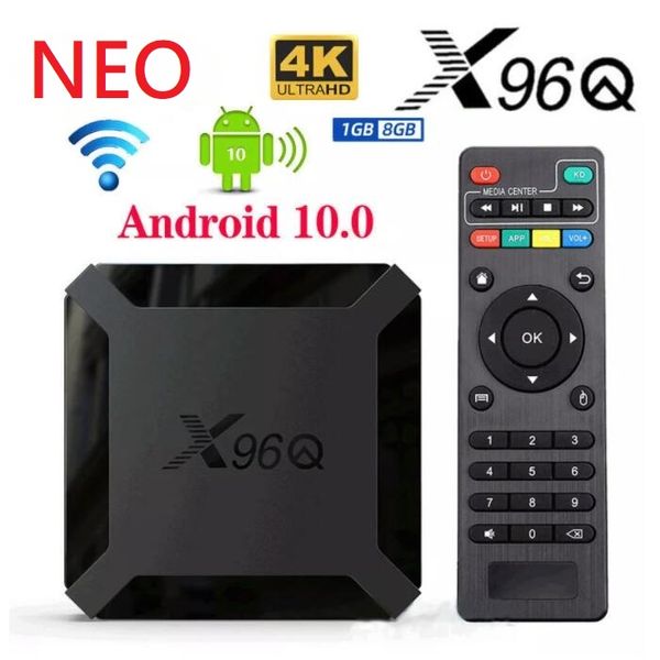Leadcool NEO véritable X96Q Android 10.0 TV Box H313 Quad Core 4K décodeur 3D HD lecteur multimédia QHD Lxtream