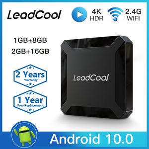 LeadcoolH313 Android 10.0 TV Box Allwinner H313 2.4G WiFi 2GB 16GB 4K Decodificadores PK X96 X96Q X96MAX PLUS