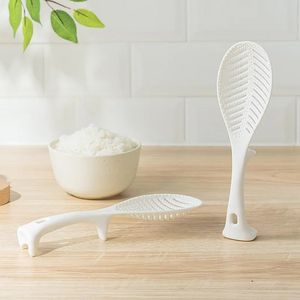 Cuillère à riz en forme de feuille, peut supporter, spatule antiadhésive, passoire, promotion créative en plastique, expédition maritime tt1216