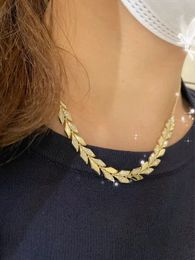 feuille argent chaîne en or avec pendentif colliers initiaux pour femmes hommes à la mode diamant ensemble designer bijoux collier mode fête de mariage bijoux mariée femme cadeau
