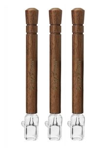 Leafman rookglas een hitterpijpen vleermuis met geschikte maat houtgreep walnoot houten tabakspijp kruidmolen accessoires1779984