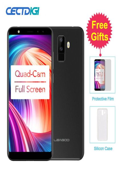 Leagoo M9 55quot 189 plein écran FourCams Android 70 MT6580A Quad Core 2GB RAM 16GB ROM 80MP empreinte digitale 3G WCDMA Mobile Ph1839092