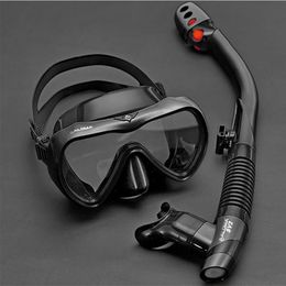 Kit de snorkel de prueba de fuga anti antideslizadores de natación de natación gafas de buceo con tubos de buceo seco utilizados para bucear 240506