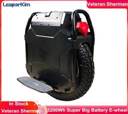 Leaperkim -veteraan Sherman Max Electric Unicycle 1008V 3600wh motor Power 2800W Offroad 20 inch 50e batterij Eunicycle5151535