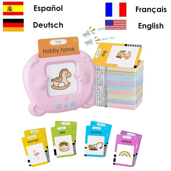 Machine d'apprentissage pour les cartes flash parlants pour enfants