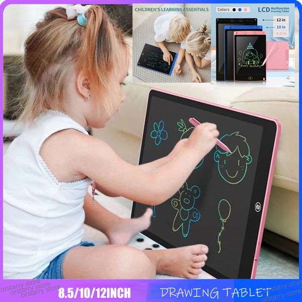 Jouets d'apprentissage 8,5/10/12 pouces LCD tablette de dessin pour jouets pour enfants outils de peinture électronique tableau d'écriture garçon enfants jouets éducatifs cadeaux 230926