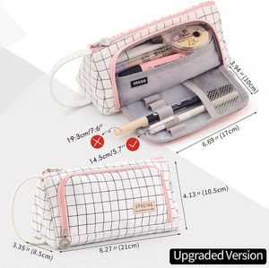 Leren Speelgoed Gekleurd Schattig Etui Etui Schoolzakje Kawaii Grote Capaciteit Potlood Tas Potloden School Pen Box Briefpapier Papeleria