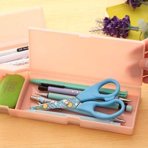 Leren Speelgoed Leuke Kawaii Transparante PP Plastic Etui Mooie Pen Box Voor Kinderen Gift Kantoor Schoolbenodigdheden briefpapier Materialen