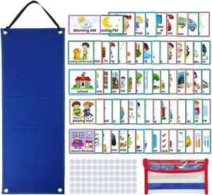 Juguetes de aprendizaje Hulzogul 70 piezas Tarjetas de programación visual Rutina diaria para niños Tabla de tareas domésticas Planificador para niños Tarjeta semanal para la escuela HKD230830
