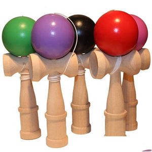 Leerspeelgoed Kendama Houten Skillf Jling Ball Relief Educatief speelgoed voor kinderen Outdoor Sport 18X6Cm Drop Delivery Gifts E Dhk6G