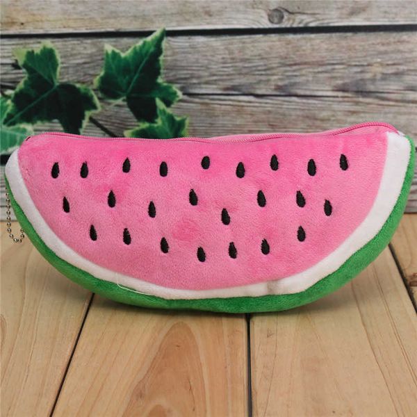 Juguetes de aprendizaje El más nuevo y práctico Gran volumen Sandía Fruta Niños Bolígrafo Estuche para lápices Regalo Cosméticos Monedero Cartera Titular Bolsa Útiles escolares