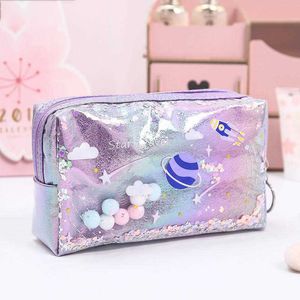 Leren Speelgoed Ster Etui Glitter Grote Capaciteit Etui Pen Make-up Etui Benodigdheden Etui Schooltas Schooldoos Etui Briefpapier