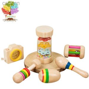 Leerspeelgoed Toddler Musical Instrumentswooden Percussion Instruments speelgoed voor kinderen Baby Preschool Educatief Musical Toys Set 240413