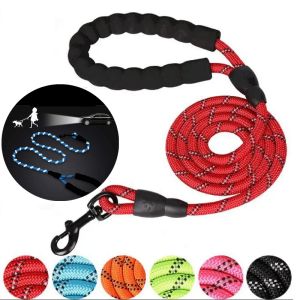 Riemen 1,5/2/3 meter huisdier hondenriem Reflecterend Outdoor Training Lange Lanyard Nylon Touw Riem Voor Kleine Middelgrote Grote Grote Honden Benodigdheden