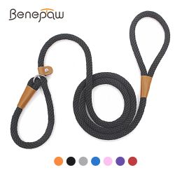 Laisses Benepaw Slip Lead Dog Laisse Forte Robuste Corde De Chien Tressée Poignée Confortable Pour Petits Moyens Grands Chiens Formation