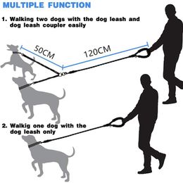 Lees hondenharnas en riem set kleine honden accessoires Pet dubbelheadig tractie touw intrekbaar hoog elastisch licht antiwond
