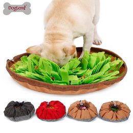 Laisses Doglemi Tapis d'entraînement à priser pour chien, couverture de nez pour chien, feutre pour animal de compagnie, tapis d'alimentation à alimentation lente, jouet interactif pour chien