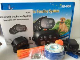 Système de clôture électronique pour chien, laisses KD 660, avec récepteur Rechargeable, système de clôture furtive enterrée, collier d'entraînement pour chien