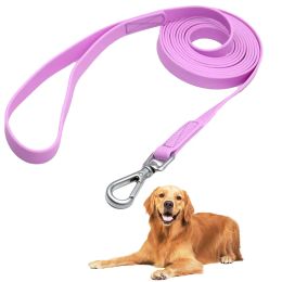 Laisses Laisse pour chien en PVC longues laisses imperméables corde facile à nettoyer plomb pour petits moyens grands chiens 1.5m 3m 4.6m 9.2m 15.3m 20m