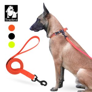Laisses Truelove laisse de chien imperméable en nylon pour animaux de compagnie corde de plomb formation solide crochet durable pour petits chiens de taille moyenne accessoires concepteur