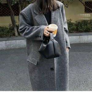 Leer 2024 The Type Bags Handtas Echte Senior Cowhide Bag Mini Tote LCU Lunchbox Commuting eenvoudig